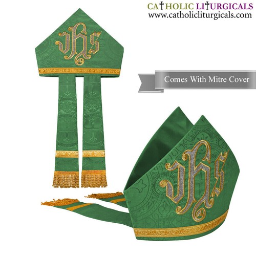 Mitre vert neuf avec broderie
